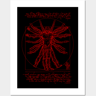 Vitruvian 001 Red Posters and Art